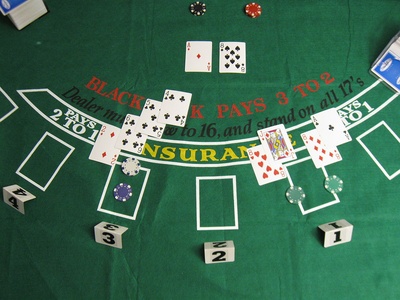 Felt Blackjack Table