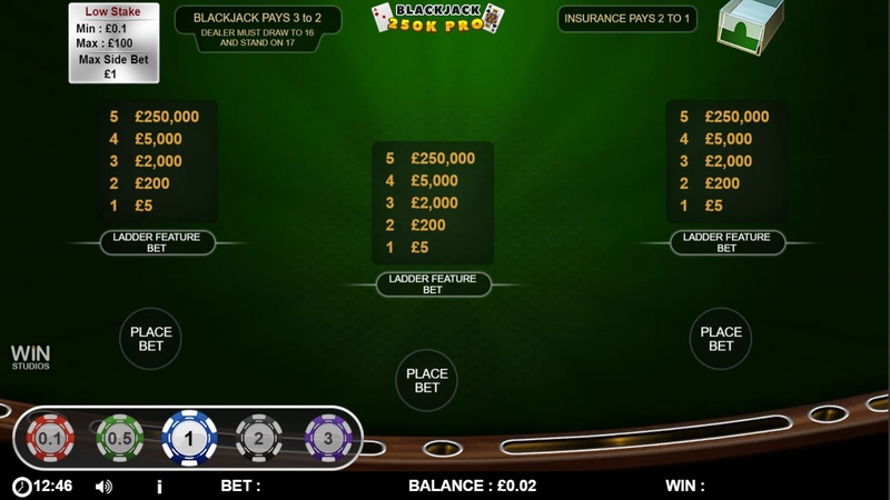 Blackjack 250k Pro Table