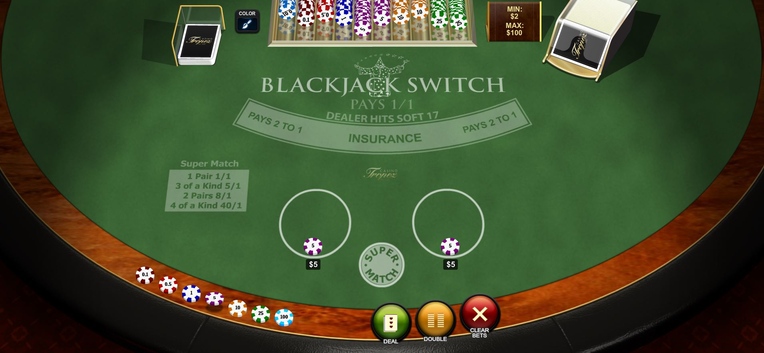 Blackjack Switch Place bets