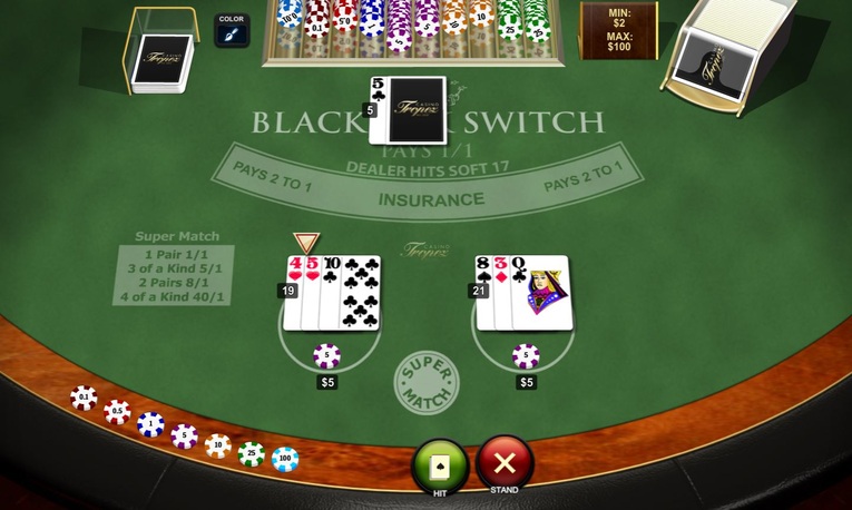 Blackjack Switch Winning Hand