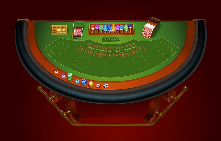 Blackjack Table from Above