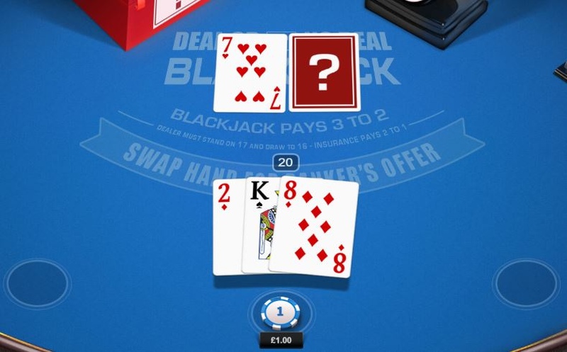 Deal or No Deal Blackjack Result
