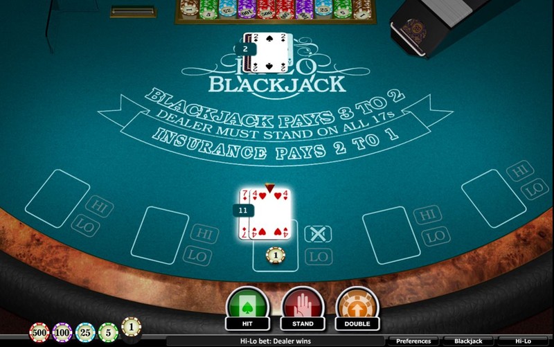 Hi Lo Blackjack Side Bet