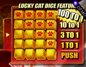 Lucky Cat Blackjack Dice