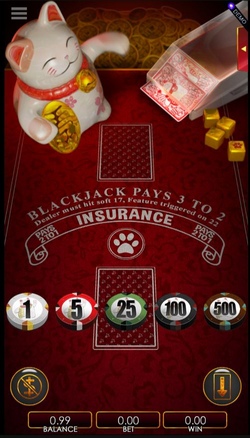 Lucky Cat Blackjack Layout