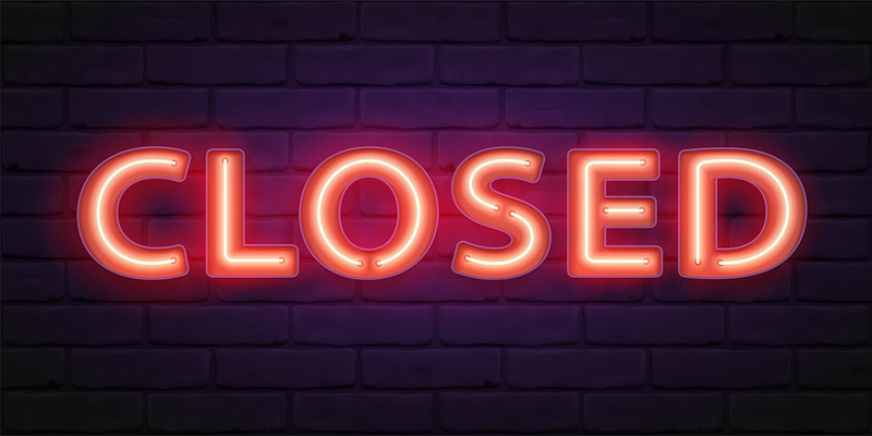 Neon Closed Sign