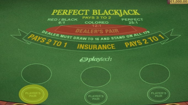 Perfect Blackjack Side Bet Positions